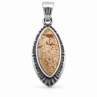 Southwestern Classics Jasper Marquise Pendant Necklace