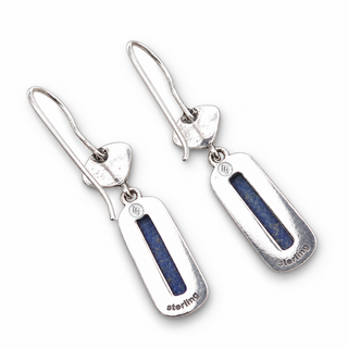 Southwestern Classics Lapis Lazuli Bar Dangle Earrings