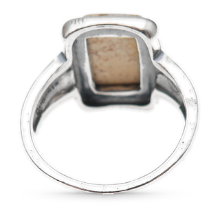 Southwestern Picture Jasper Rectangle Ring