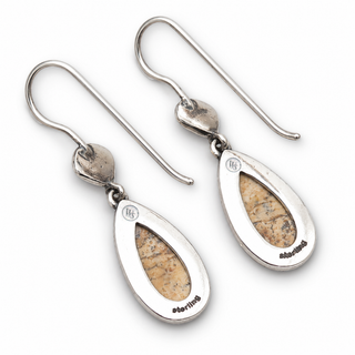Southwestern Classics Picture Jasper Teardrop Dangle Earrings