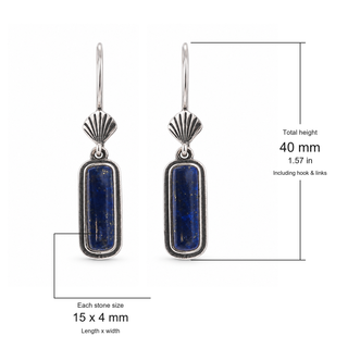 Southwestern Classics Lapis Lazuli Bar Dangle Earrings