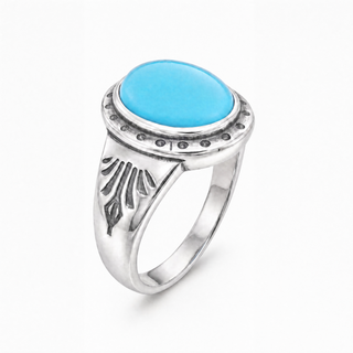 Southwestern Classics Turquoise Oval Ring