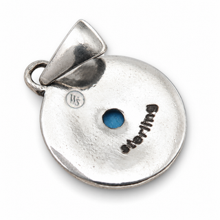 Southwestern Classics Turquoise Round Charm Pendant Necklace
