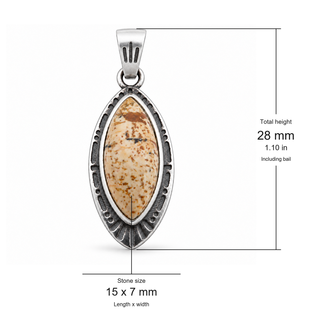 Southwestern Classics Jasper Marquise Pendant Necklace