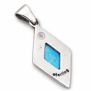 Southwestern Classics Turquoise Diamond Pendant Necklace