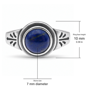 Southwestern Classics Lapis Lazuli Round Ring