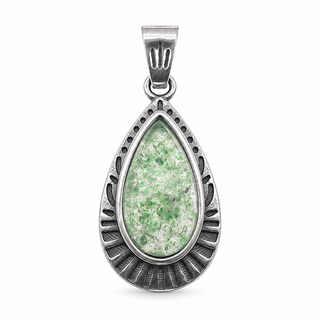 Southwestern Classics Green Aventurine Teardrop Pendant Necklace