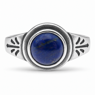 Southwestern Classics Lapis Lazuli Round Ring
